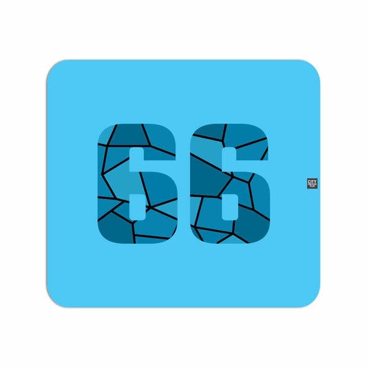 66 Number Mousepad (Sky Blue)