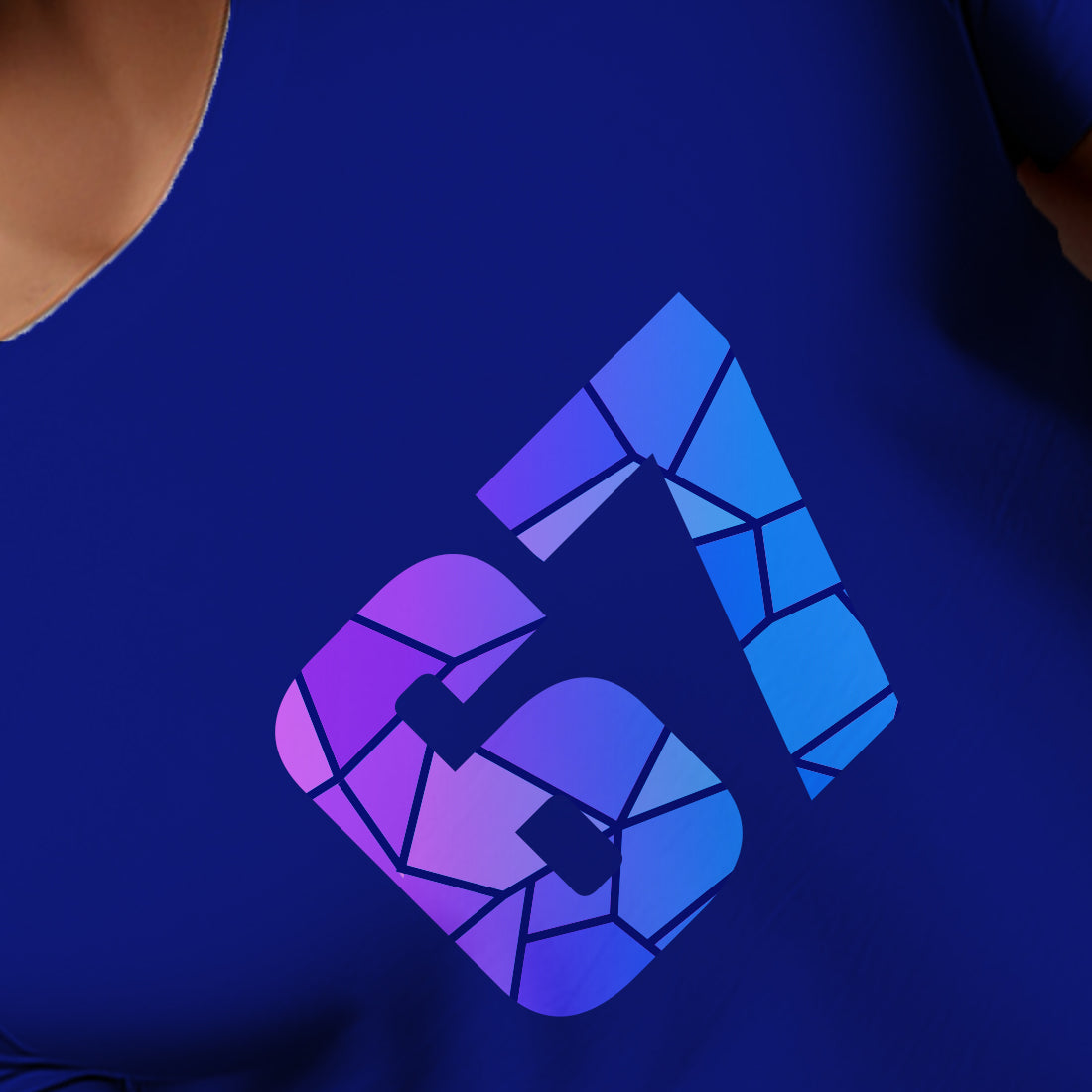 67 Number Men Unisex T-Shirt | Custom Number Graphic Tee (Royal Blue)