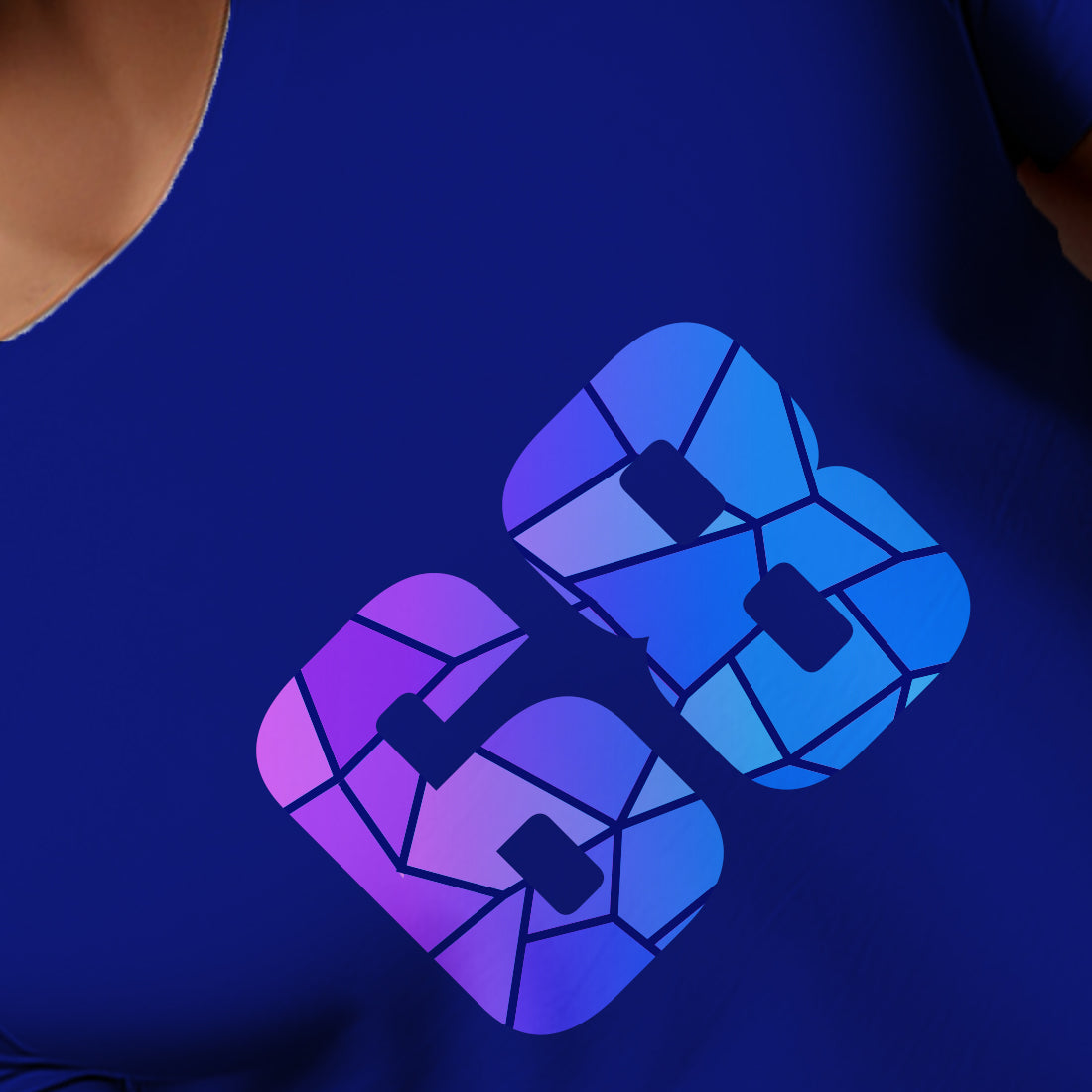 68 Number Men Unisex T-Shirt | Custom Number Graphic Tee (Royal Blue)