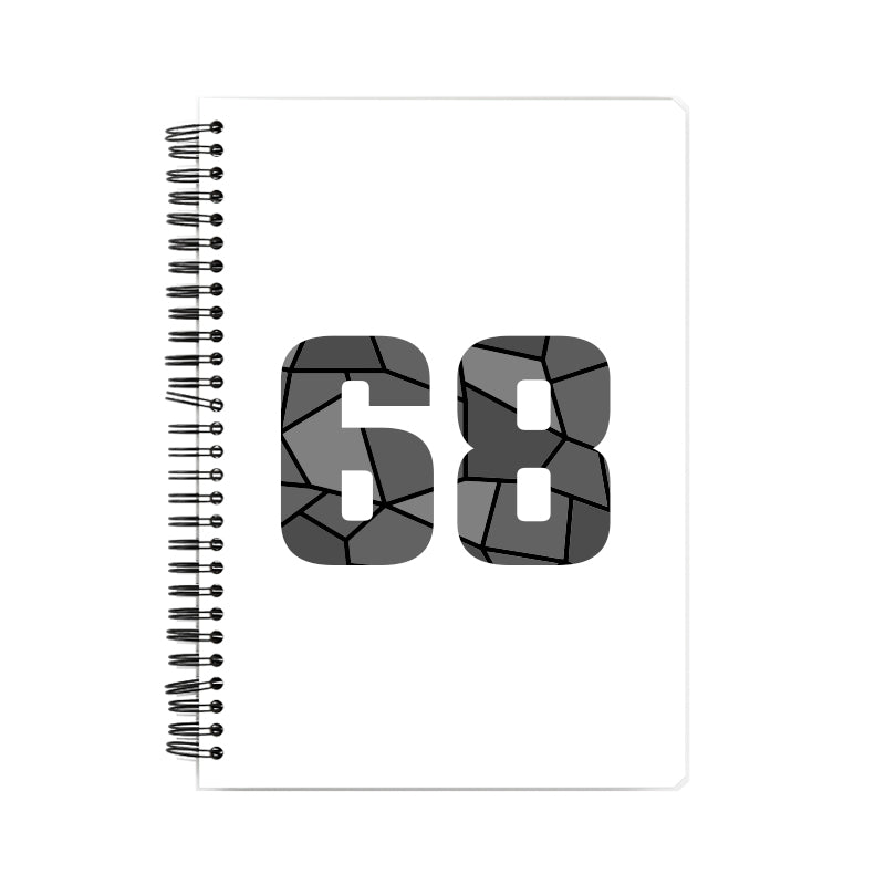 68 Number Notebook (White, A5 Size, 100 Pages, Ruled, 6 Pack)