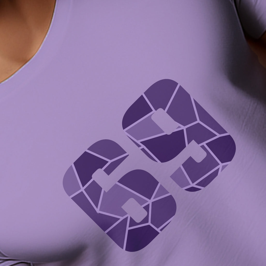 69 Number Men Unisex T-Shirt | Custom Number Graphic Tee (Iris Lavender)