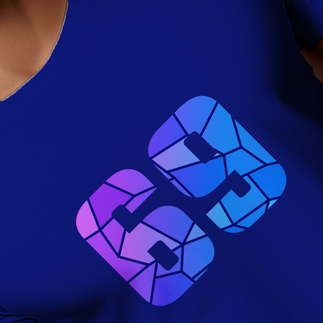 69 Number Men Unisex T-Shirt | Custom Number Graphic Tee (Royal Blue)