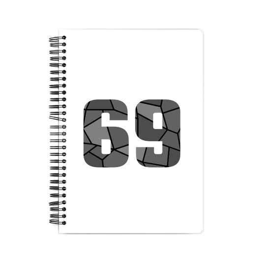 69 Number Notebook (White, A5 Size, 100 Pages, Ruled, 6 Pack)