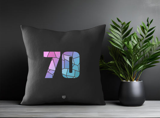 70 Number Pillow Case (Charcoal Grey)