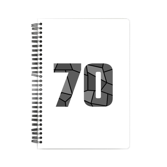 70 Number Notebook (White, A5 Size, 100 Pages, Ruled, 6 Pack)