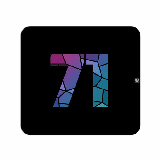 71 Number Mousepad (Black)