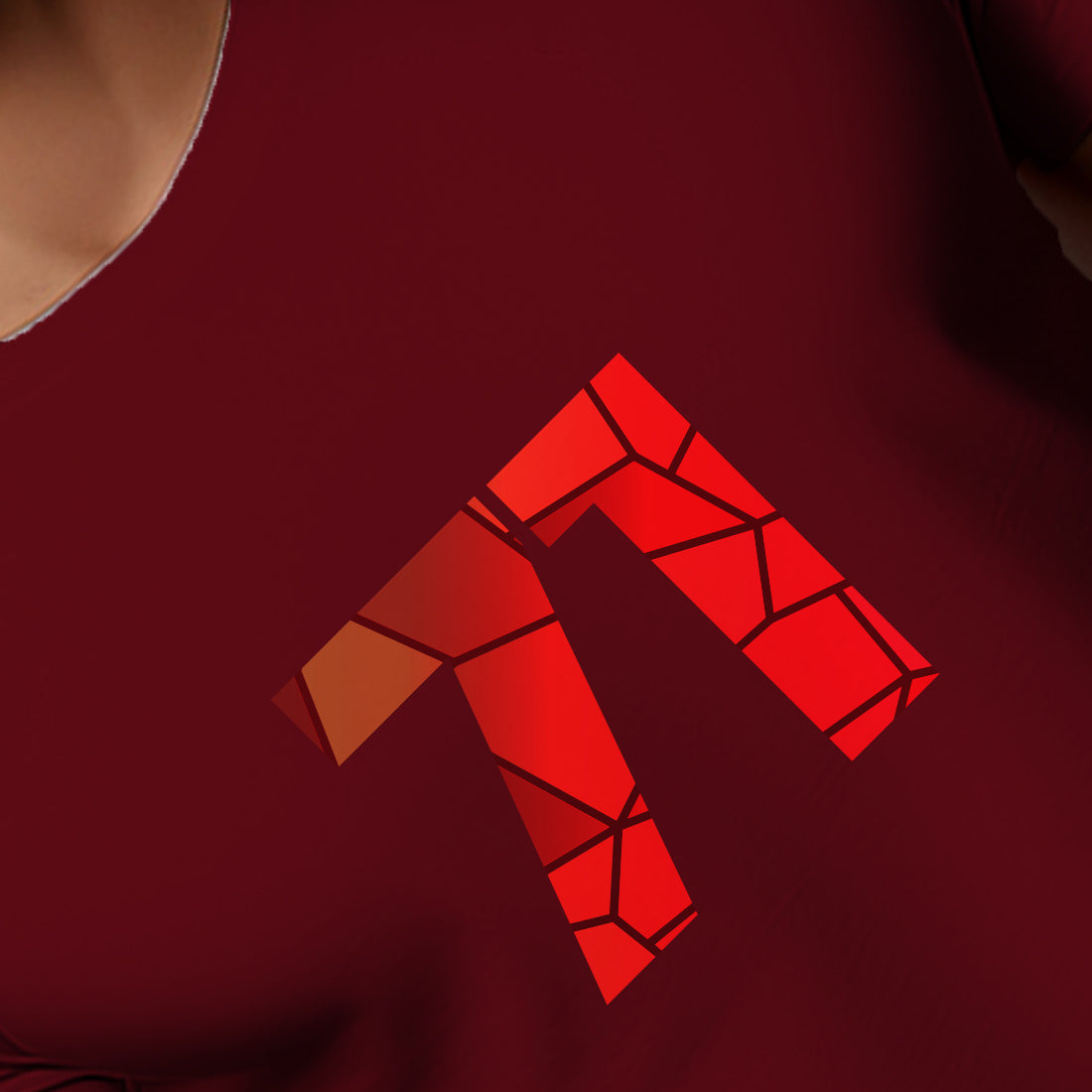 71 Number Men Unisex T-Shirt | Custom Number Graphic Tee (Maroon)