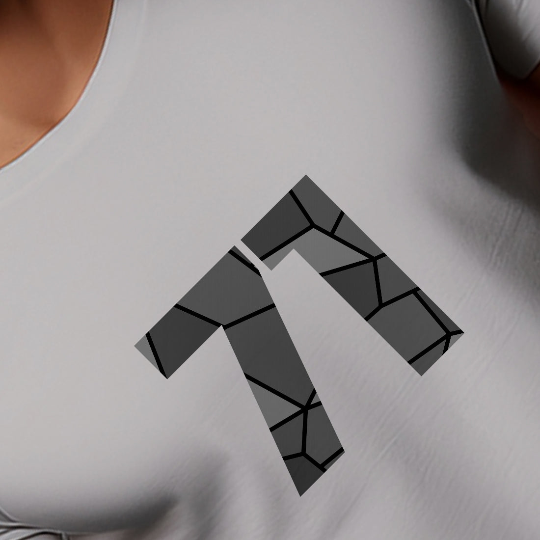 71 Number Men Unisex T-Shirt | Custom Number Graphic Tee (Melange Grey)