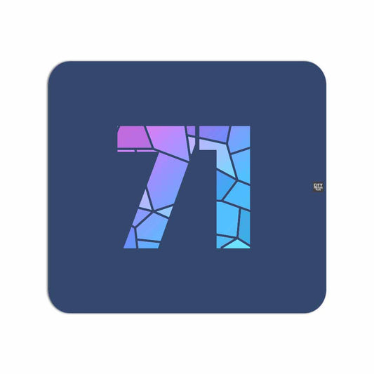 71 Number Mousepad (Navy Blue)