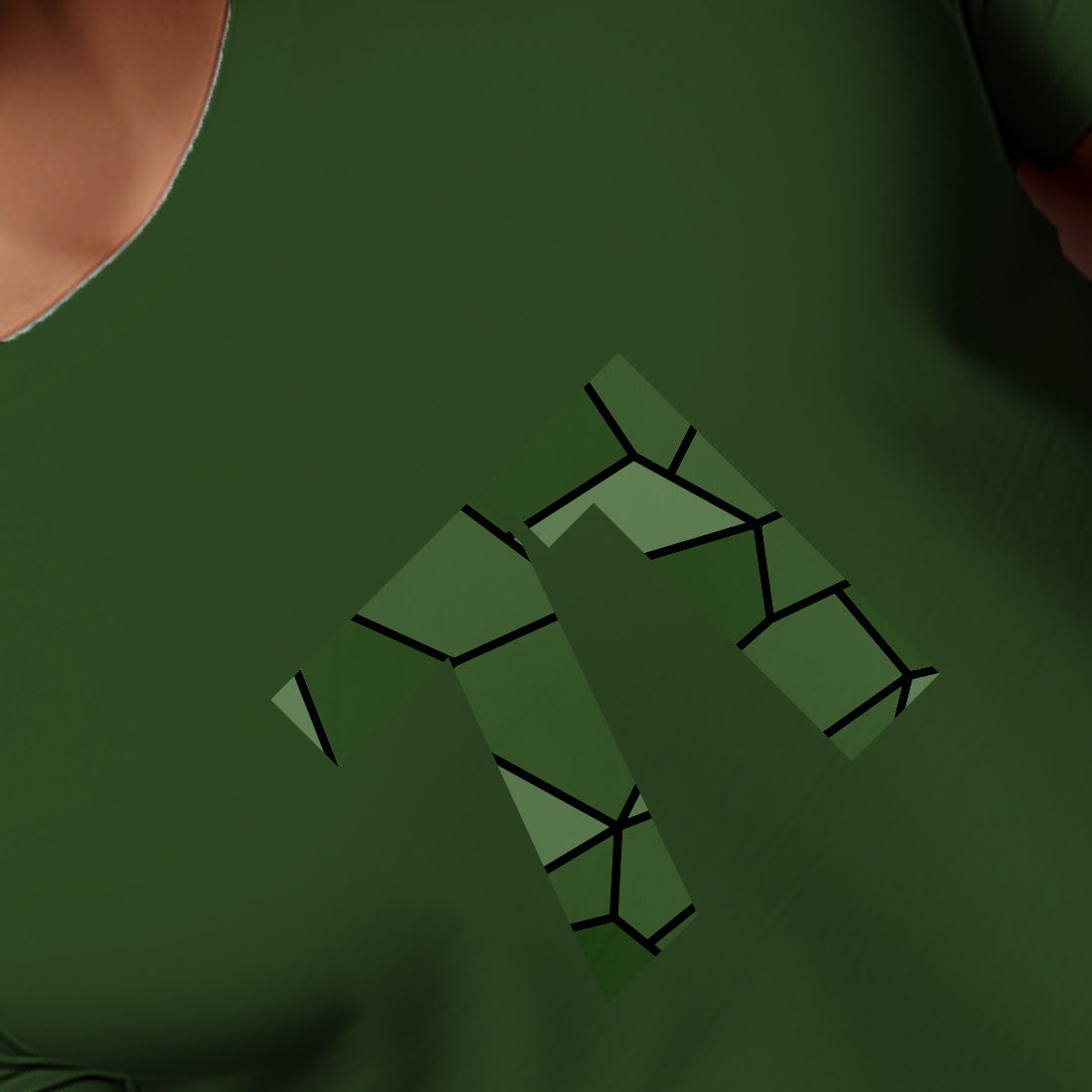 71 Number Men Unisex T-Shirt | Custom Number Graphic Tee (Olive Green)