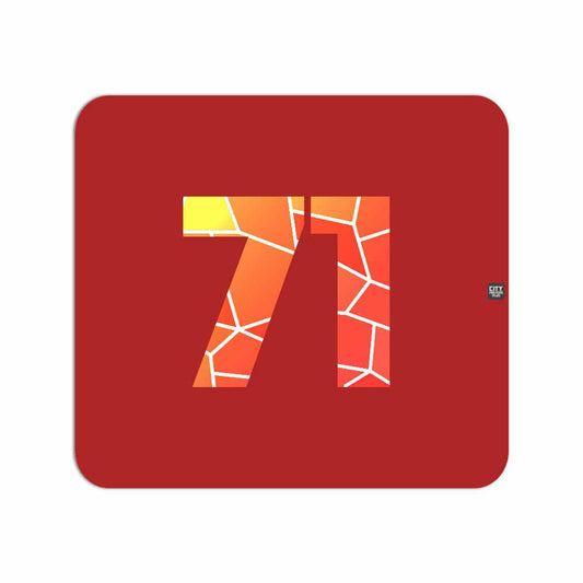 71 Number Mousepad (Red)