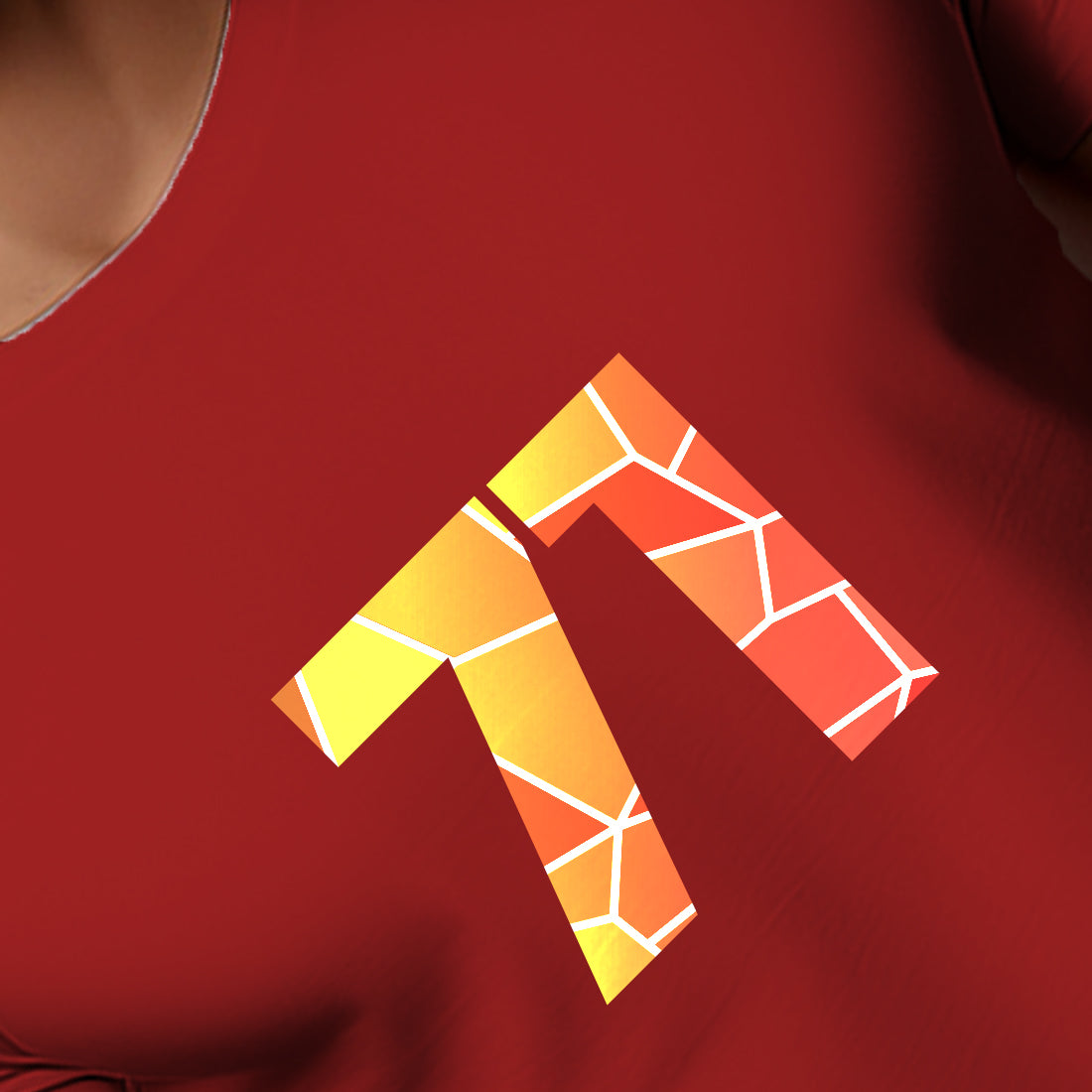 71 Number Men Unisex T-Shirt | Custom Number Graphic Tee (Red)