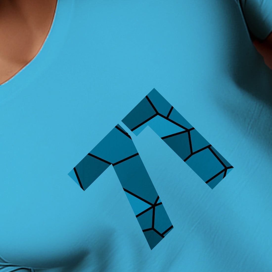 71 Number Men Unisex T-Shirt | Custom Number Graphic Tee (Sky Blue)
