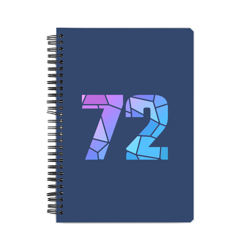 72 Number Notebook (Navy Blue, A5 Size, 100 Pages, Ruled, 6 Pack)