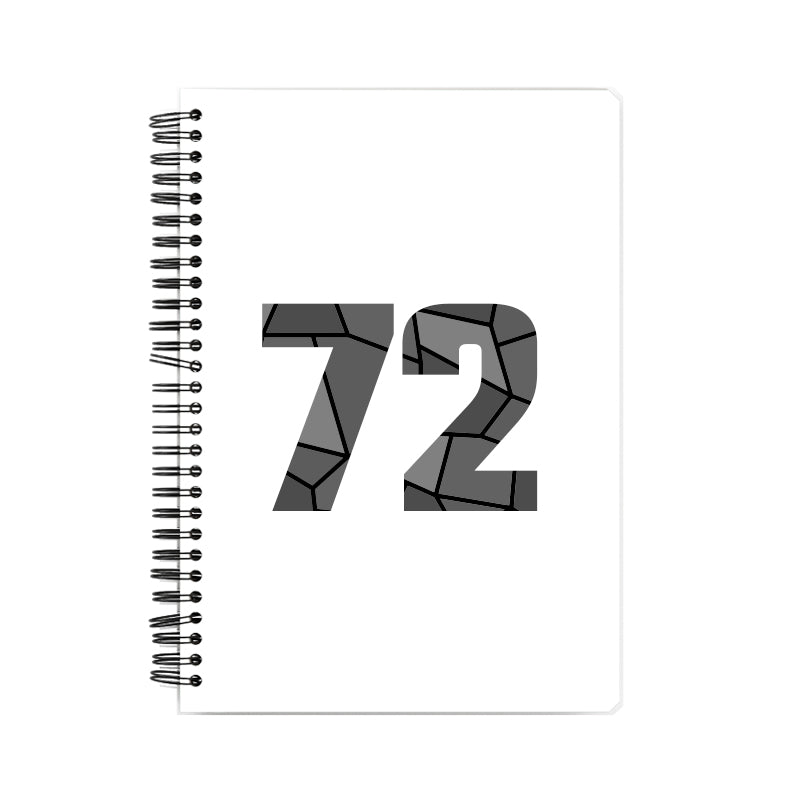 72 Number Notebook (White, A5 Size, 100 Pages, Ruled, 6 Pack)