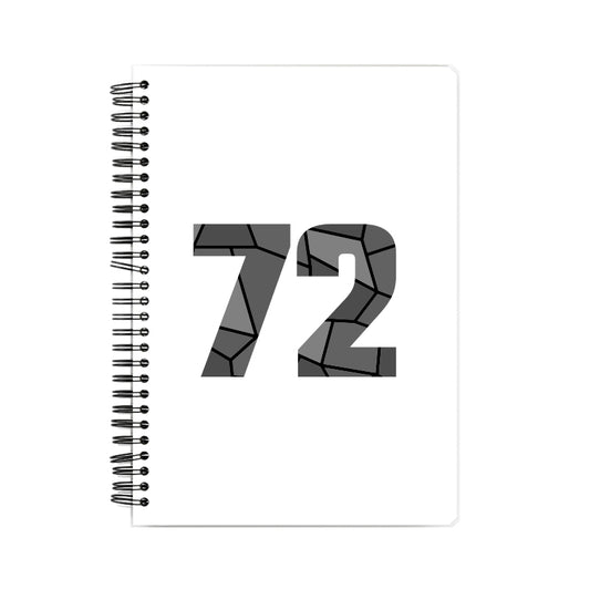 72 Number Notebook (White, A5 Size, 100 Pages, Ruled, 6 Pack)