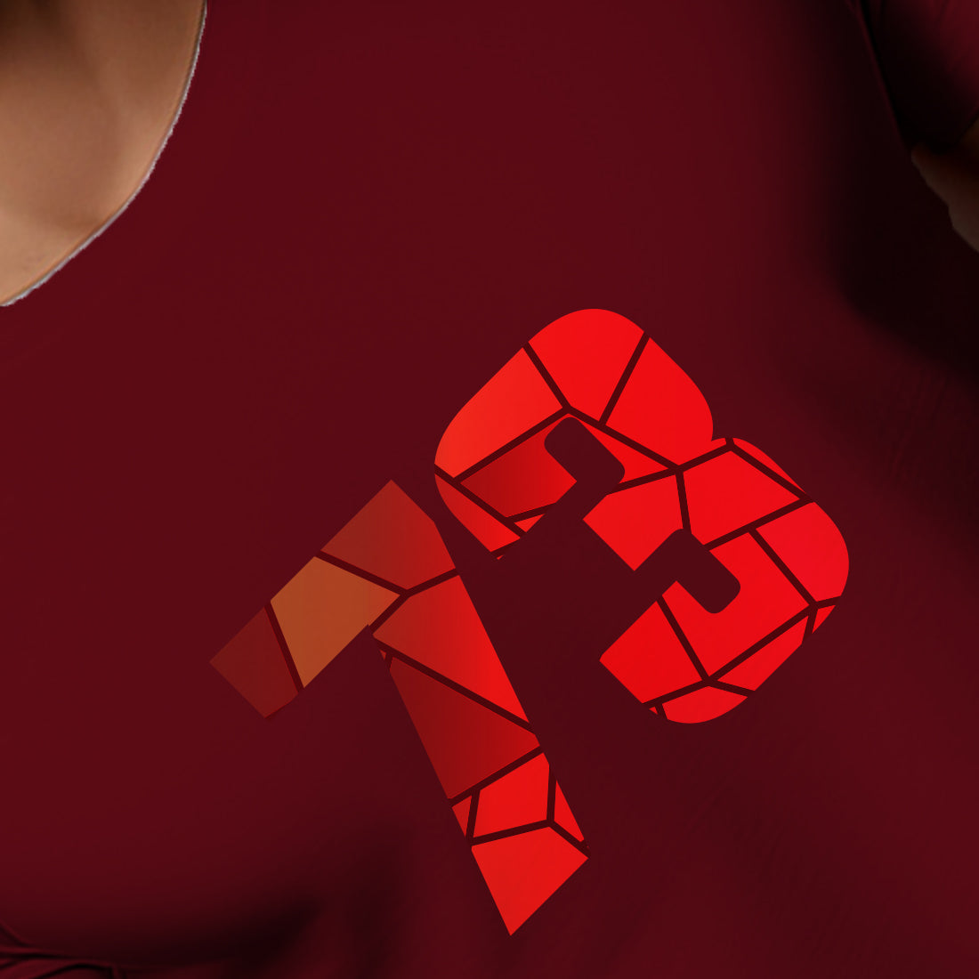 73 Number Men Unisex T-Shirt | Custom Number Graphic Tee (Maroon)