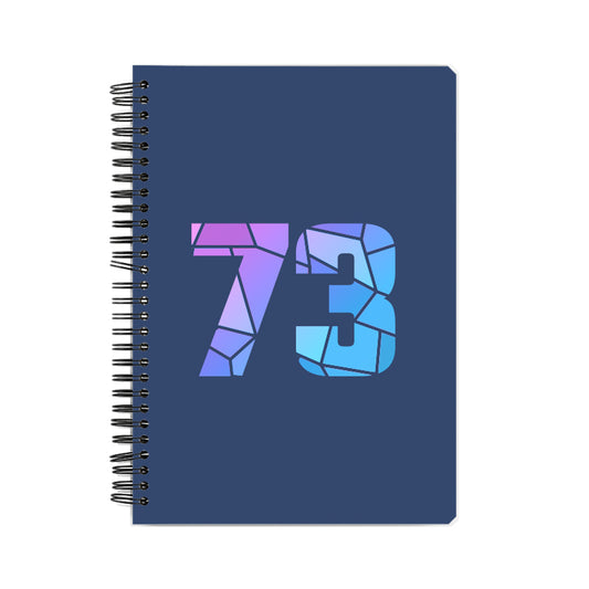 73 Number Notebook (Navy Blue, A5 Size, 100 Pages, Ruled, 6 Pack)