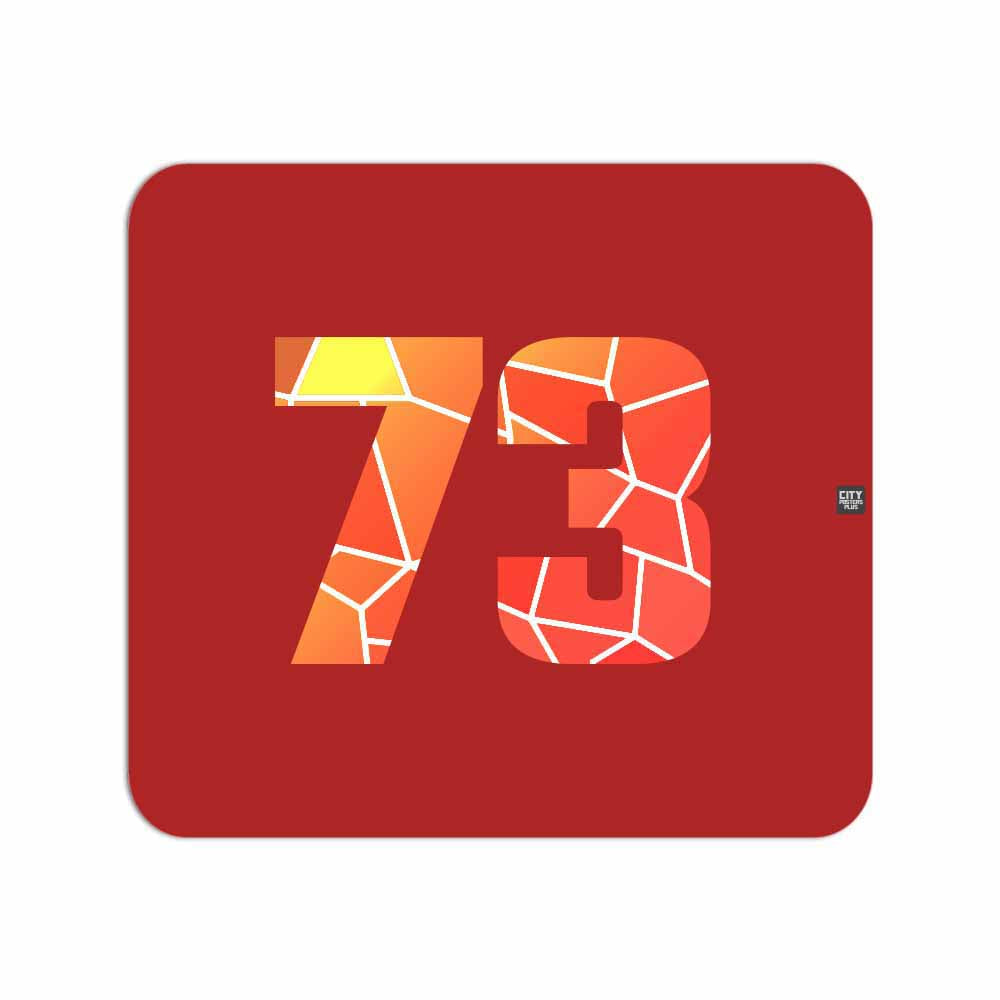 73 Number Mousepad (Red)