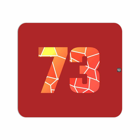 73 Number Mousepad (Red)