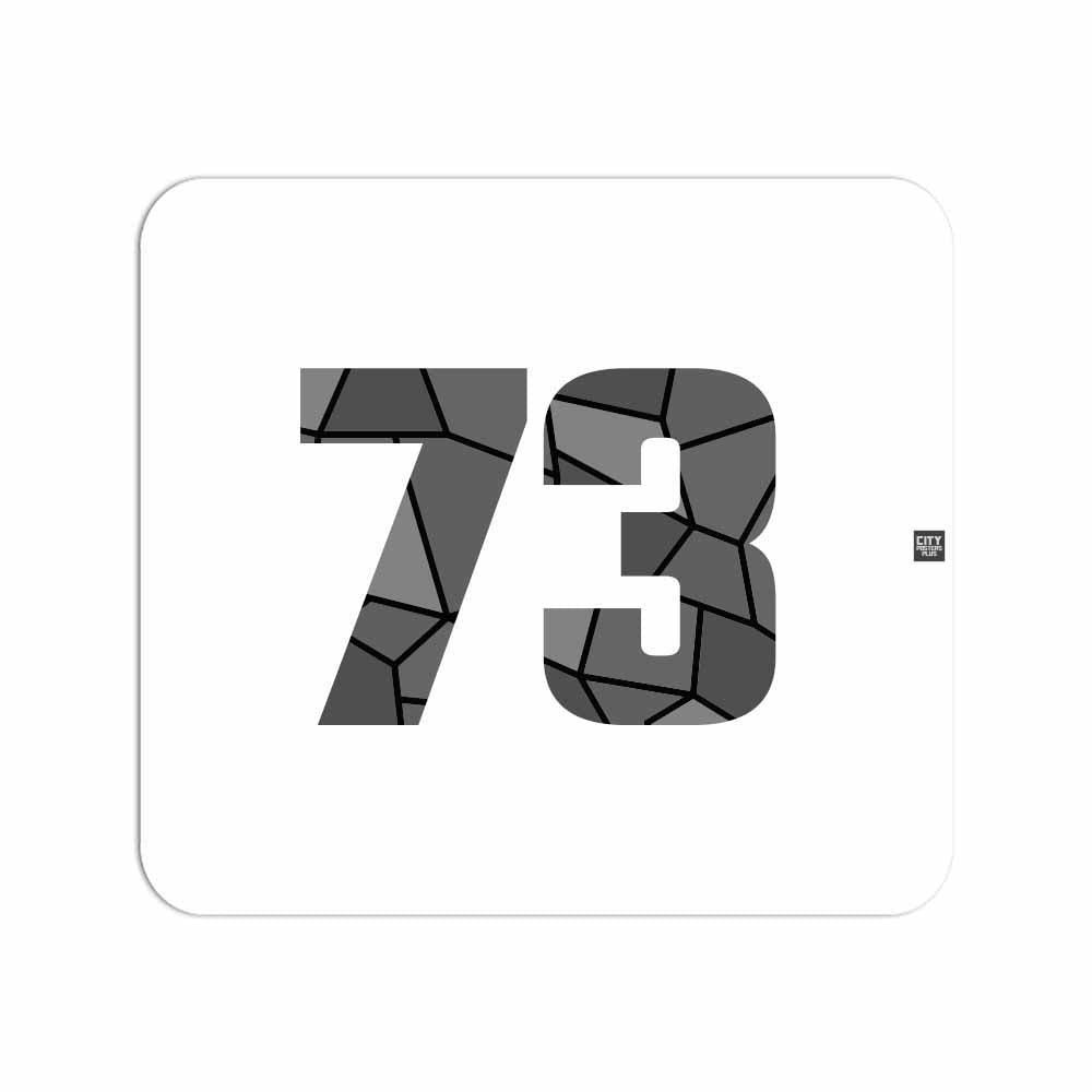 73 Number Mousepad (White)