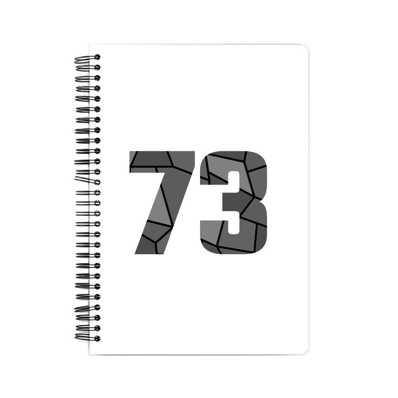 73 Number Notebook (White, A5 Size, 100 Pages, Ruled, 6 Pack)