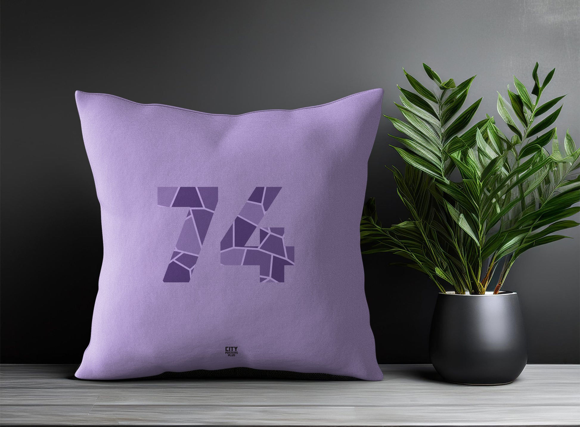 74 Number Pillow Case (Iris Lavender)