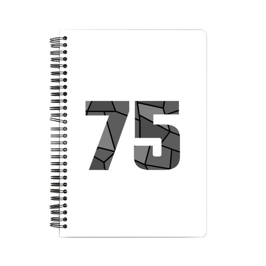 75 Number Notebook (White, A5 Size, 100 Pages, Ruled, 6 Pack)