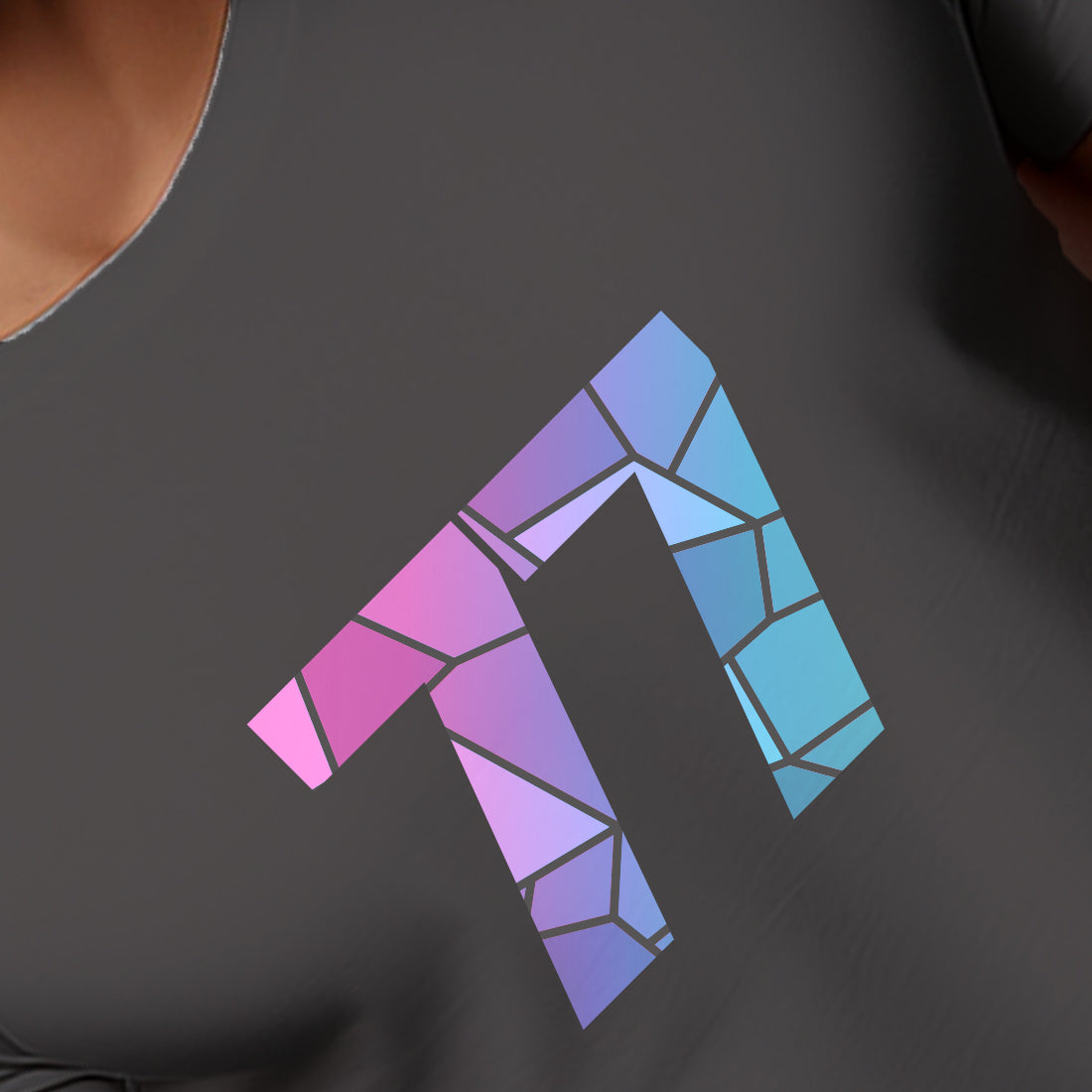 77 Number Men Unisex T-Shirt | Custom Number Graphic Tee (Charcoal Grey)