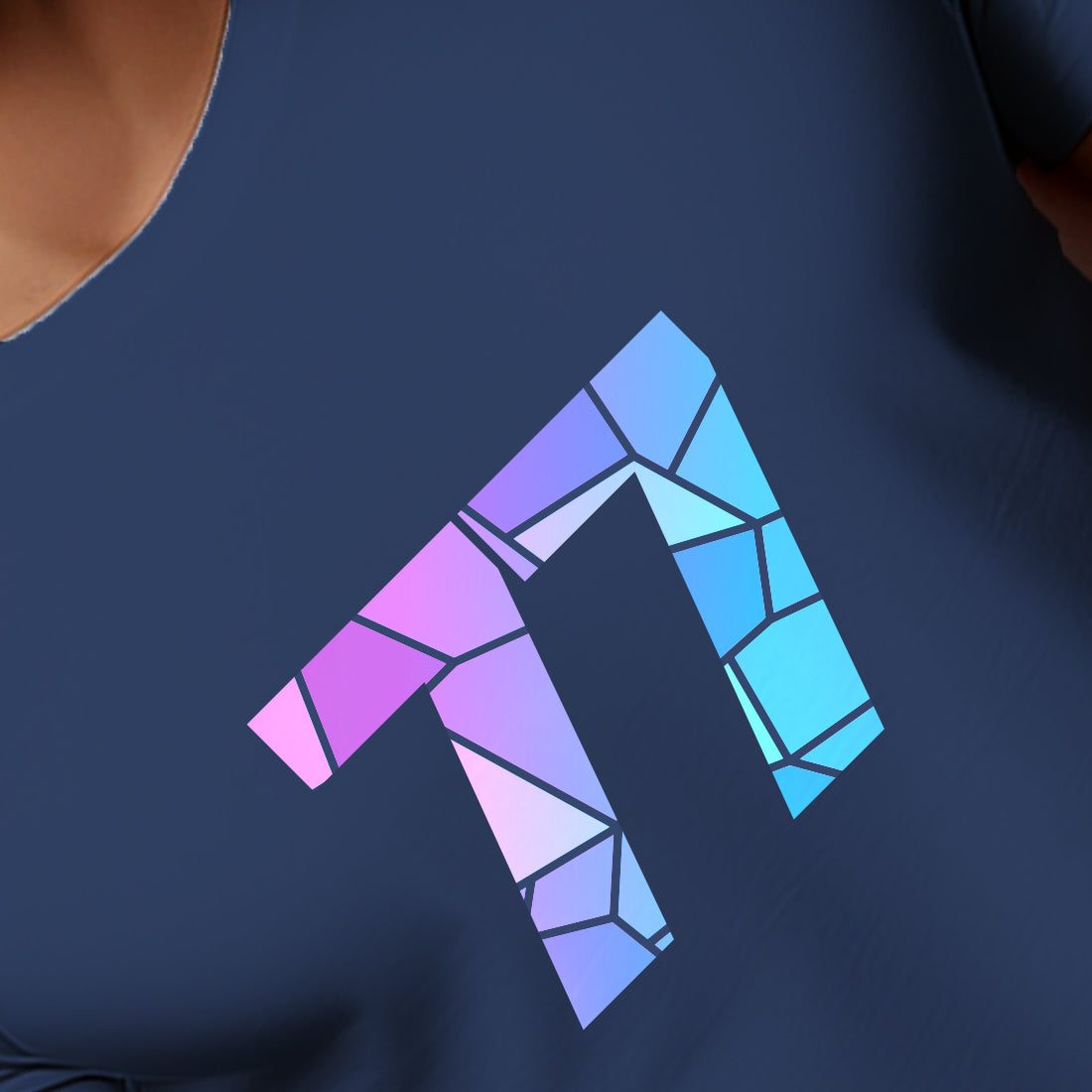 77 Number Men Unisex T-Shirt (Navy Blue)