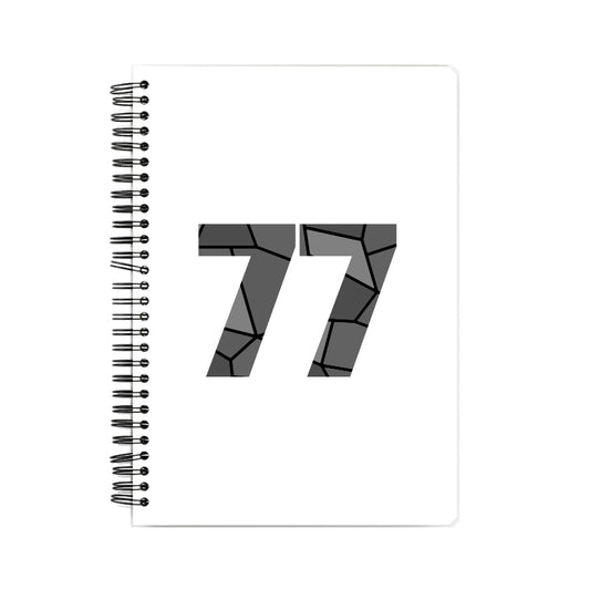 77 Number Notebook (White, A5 Size, 100 Pages, Ruled, 6 Pack)