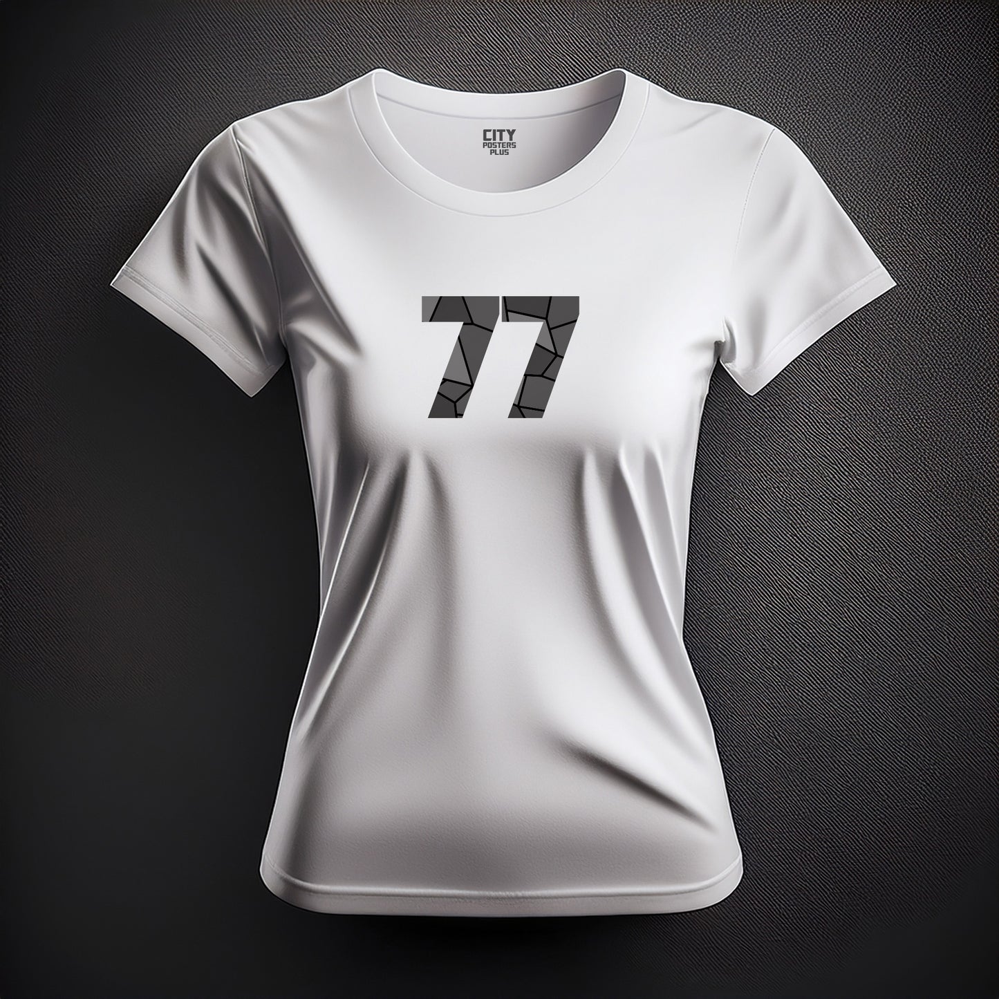 77 Number Women T-Shirt (White)