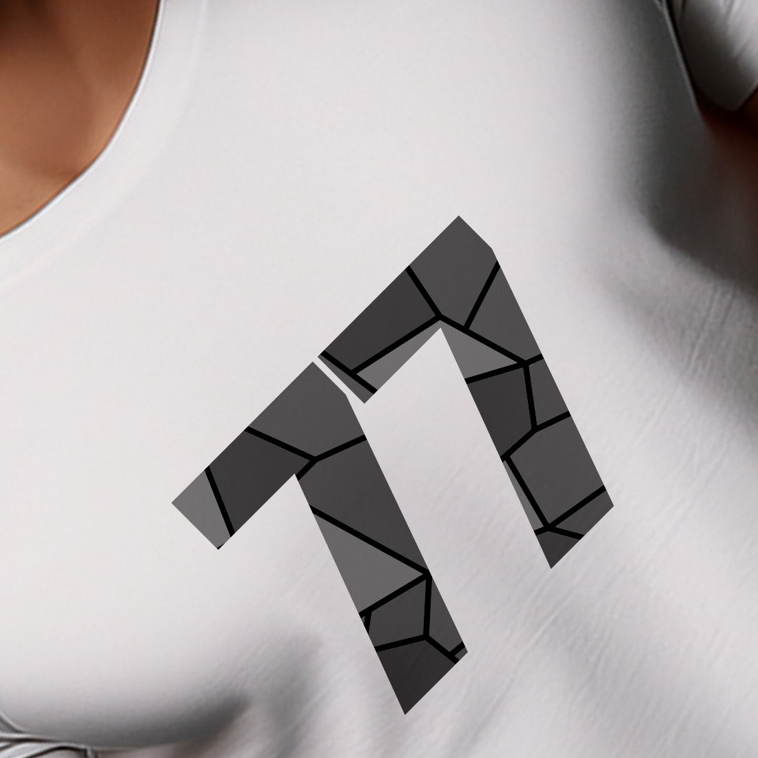 77 Number Men Unisex T-Shirt | Custom Number Graphic Tee (White)