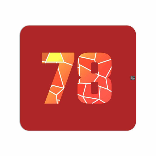 78 Number Mousepad (Red)