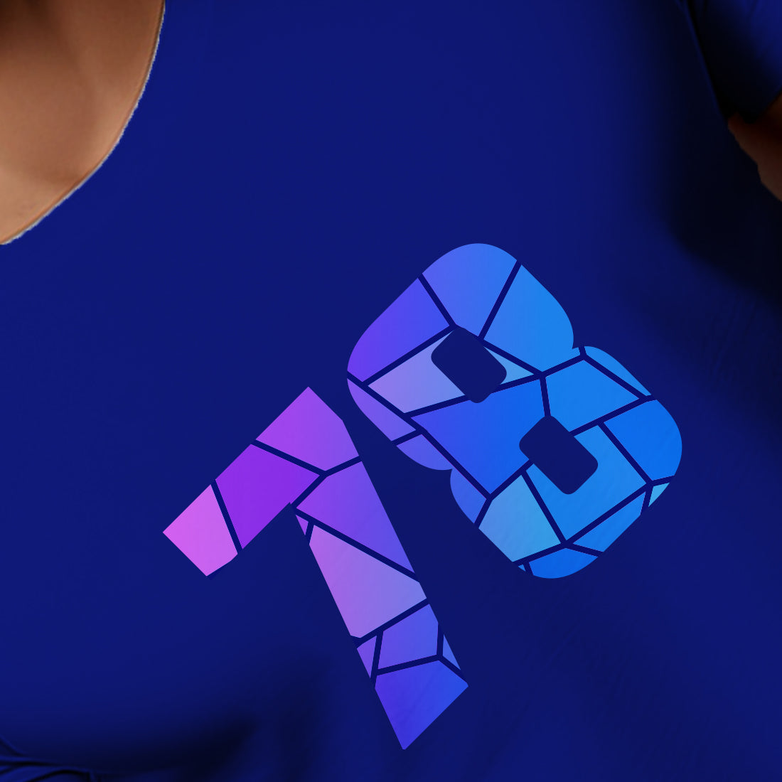 78 Number Men Unisex T-Shirt | Custom Number Graphic Tee (Royal Blue)