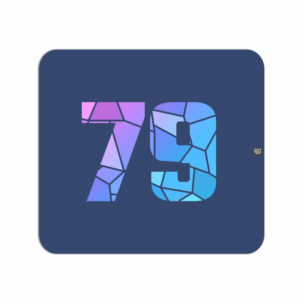 79 Number Mousepad (Navy Blue)