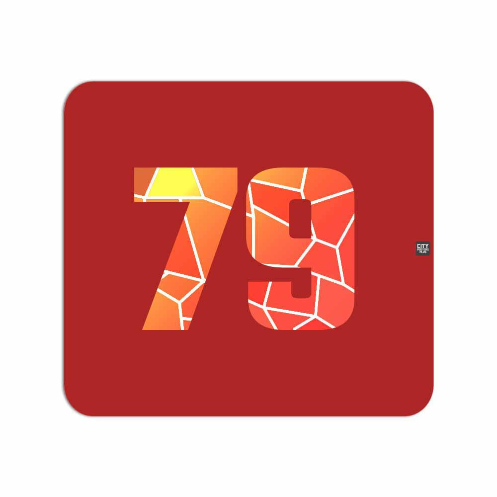 79 Number Mousepad (Red)