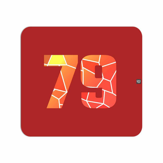 79 Number Mousepad (Red)