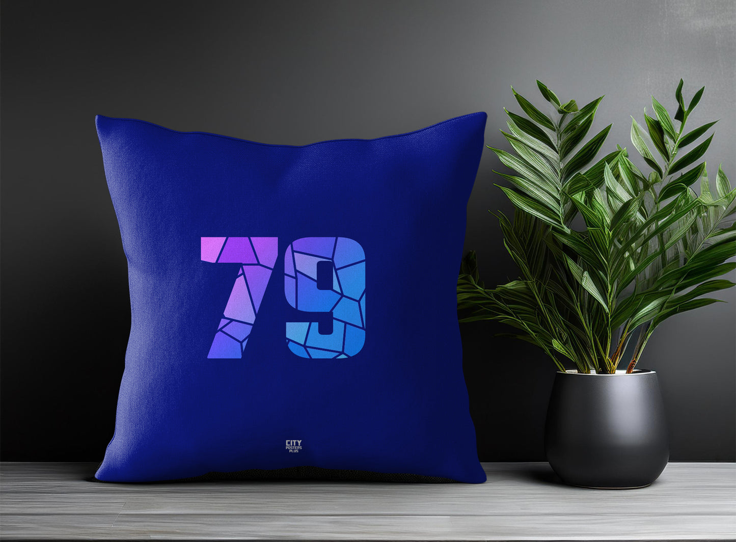 79 Number Pillow Case (Royal Blue)