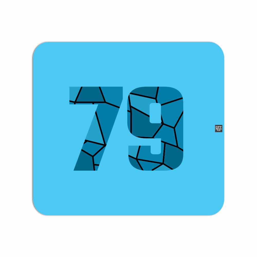 79 Number Mousepad (Sky Blue)