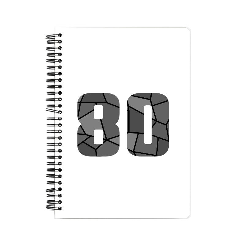 80 Number Notebook (White, A5 Size, 100 Pages, Ruled, 6 Pack)