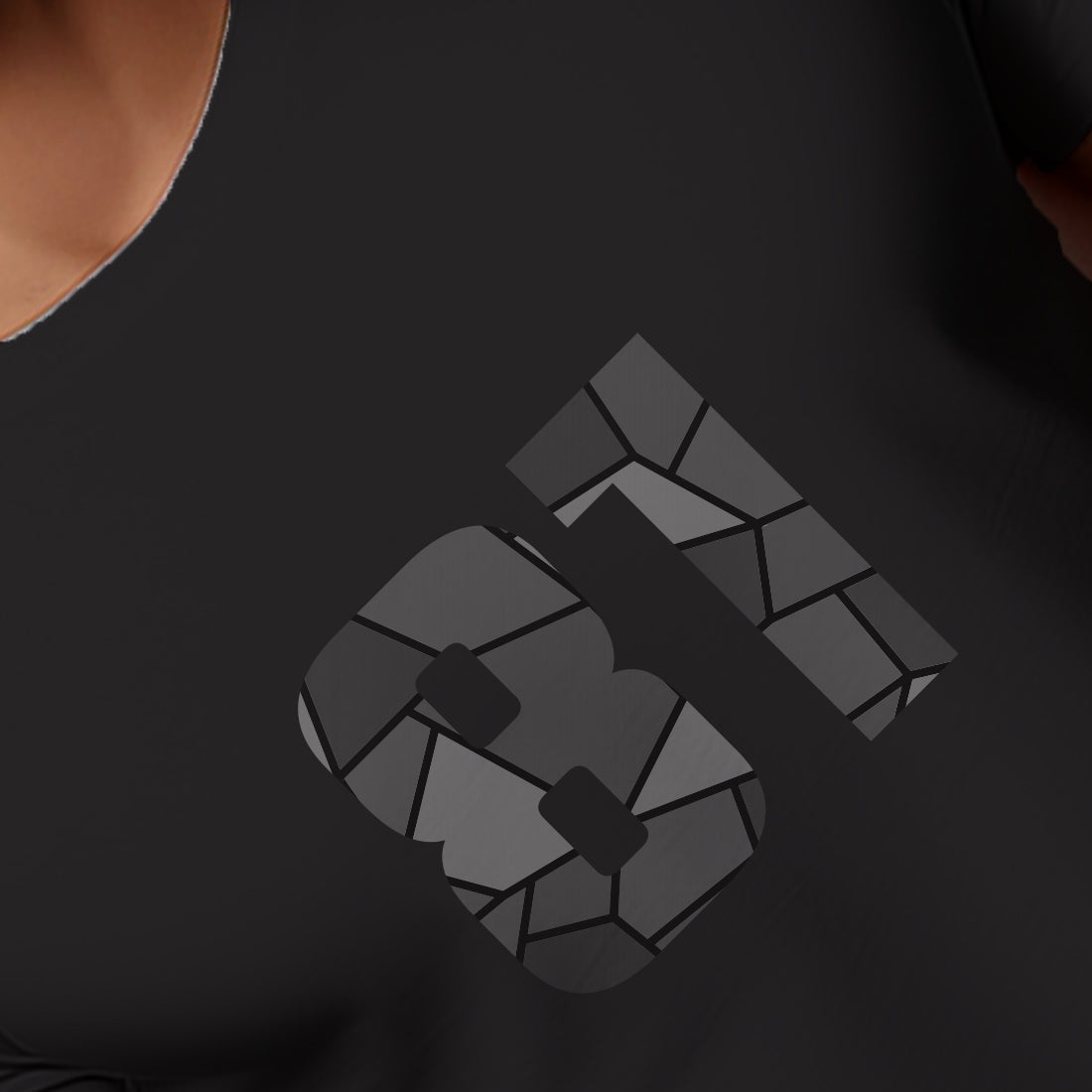 81 Number Men Unisex T-Shirt | Custom Number Graphic Tee (Black)