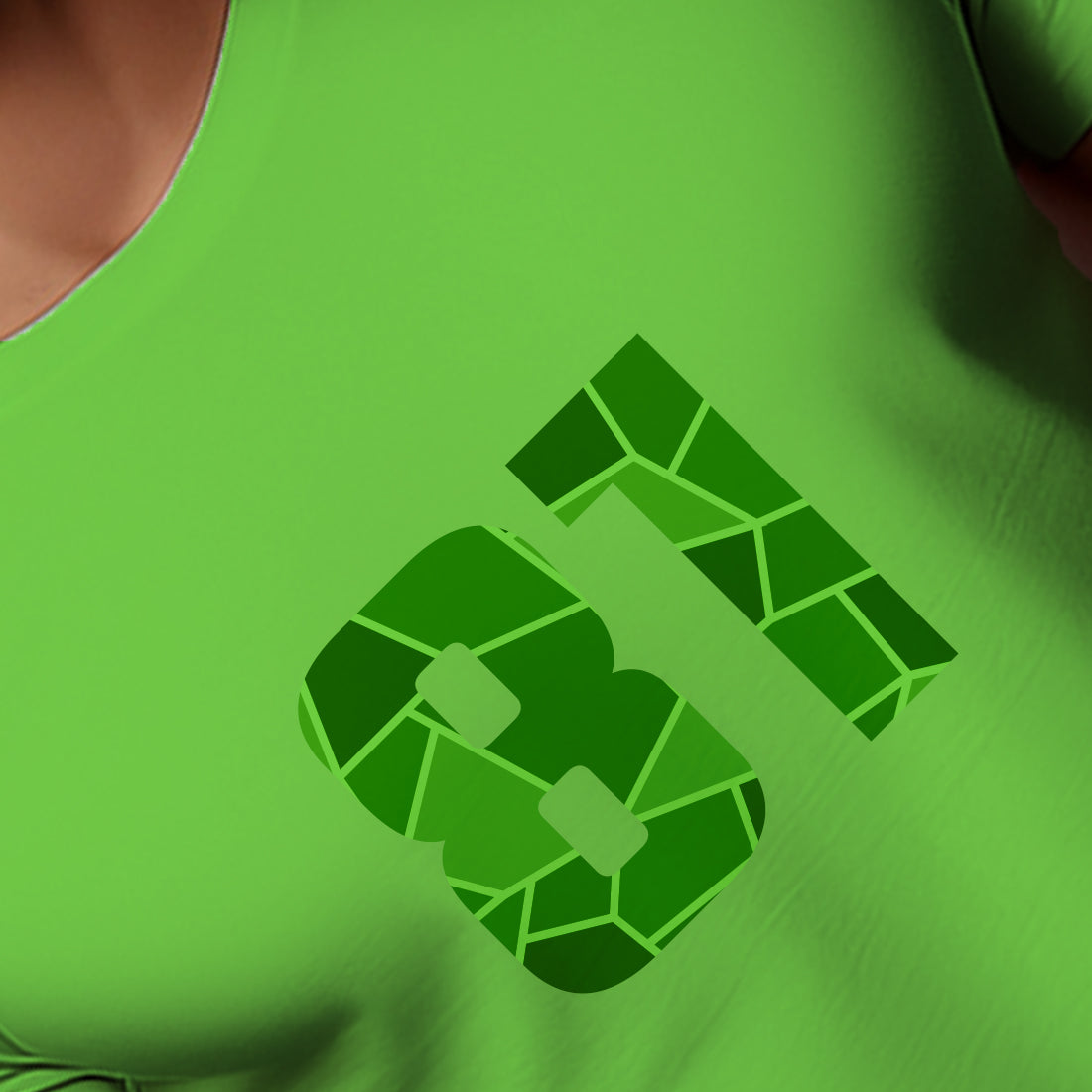 81 Number Men Unisex T-Shirt | Custom Number Graphic Tee (Liril Green)