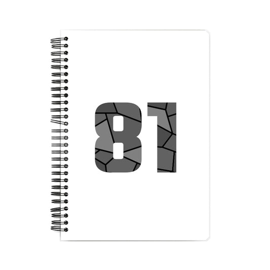 81 Number Notebook (White, A5 Size, 100 Pages, Ruled, 6 Pack)