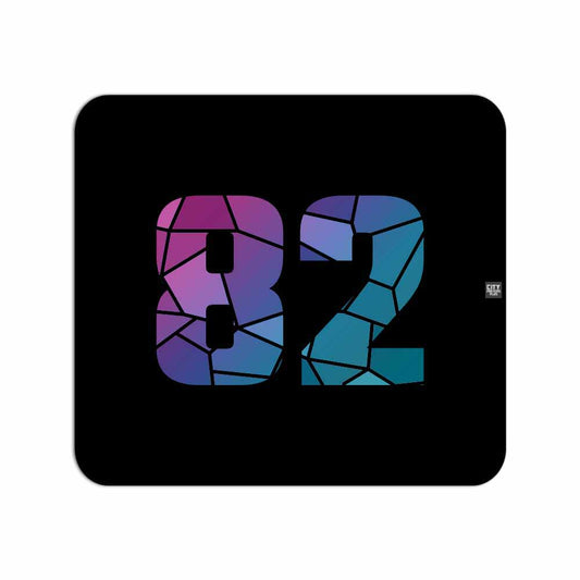 82 Number Mousepad (Black)