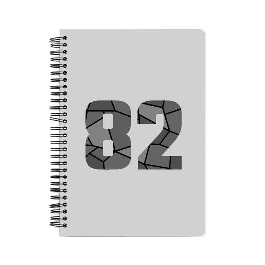 82 Number Notebook (Melange Grey, A5 Size, 100 Pages, Ruled, 6 Pack)