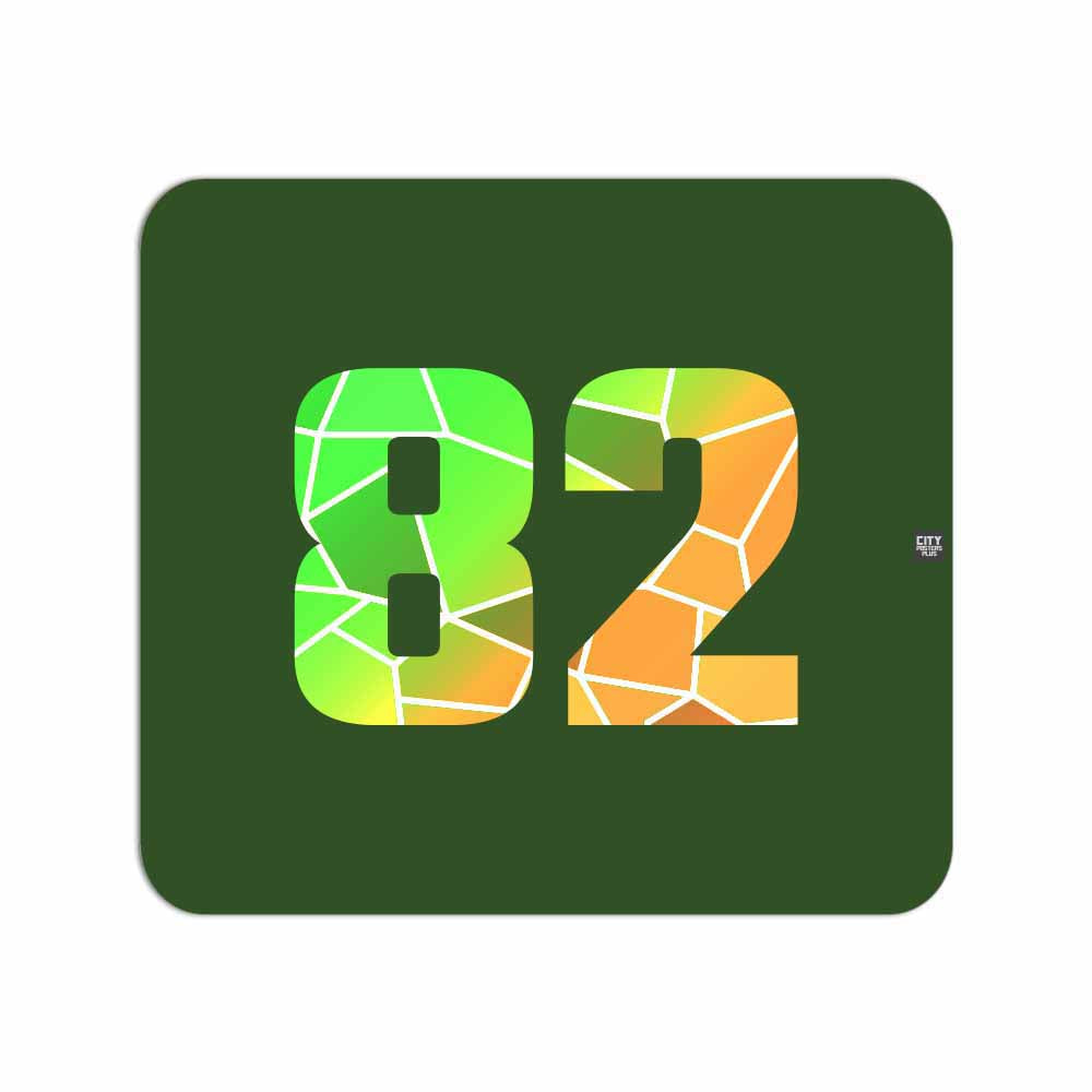 82 Number Mousepad (Olive Green)