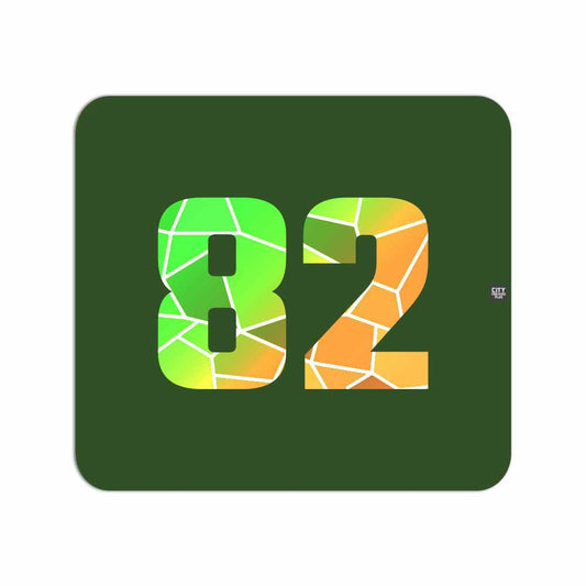 82 Number Mousepad (Olive Green)