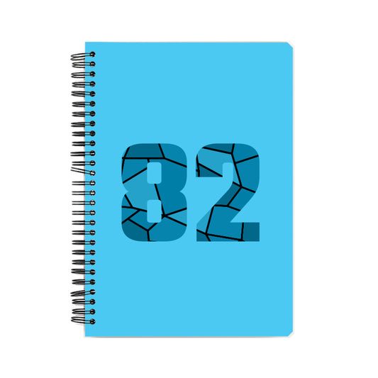 82 Number Notebook (Sky Blue, A5 Size, 100 Pages, Ruled, 6 Pack)