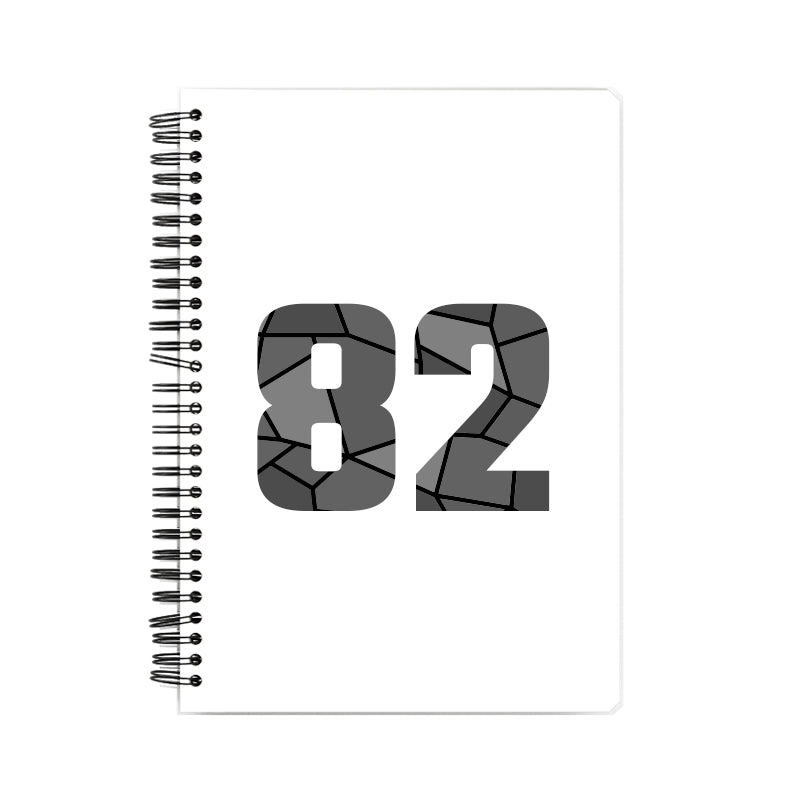 82 Number Notebook (White, A5 Size, 100 Pages, Ruled, 6 Pack)